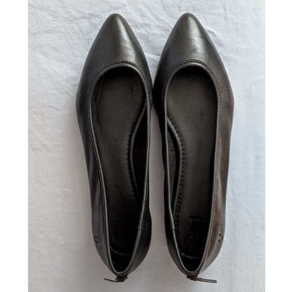 NEW Black FRYE Flats (Regina Ballet) - Picture 5 of 7